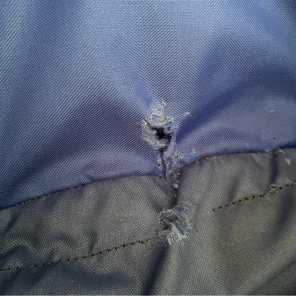 Coleman Peak 1 External Frame hip belt Backpack Blue Zip Pockets Nylon-USA Made - Picture 6 of 11